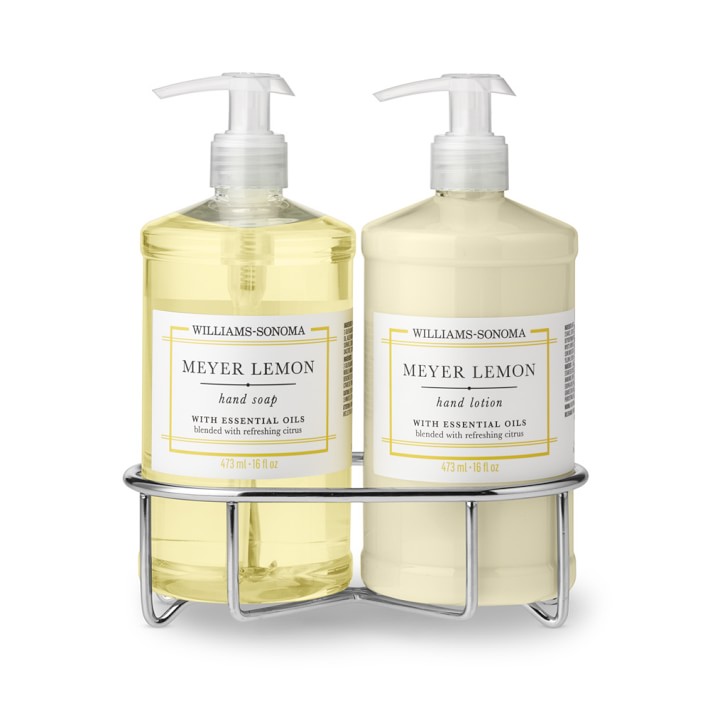 Williams Sonoma Meyer Lemon Soap & Lotion, Classic 3-Piece Set