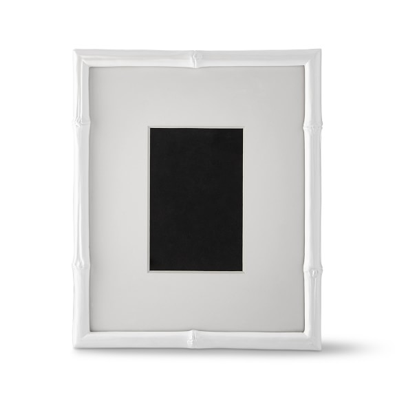 AERIN White Bamboo Gallery Frames Williams Sonoma