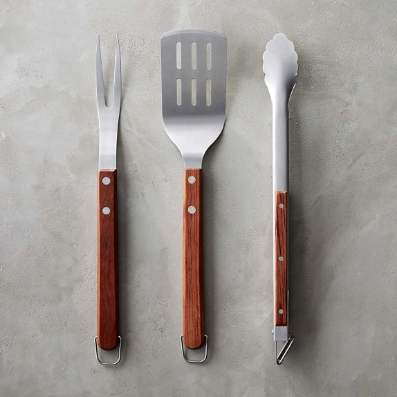 Williams Sonoma Rosewood Bbq Tool Set Rosewood Bbq Tools Set Of 3