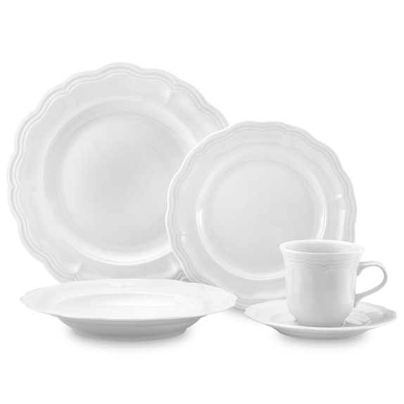 Pillivuyt Queen Anne Porcelain Dinnerware Place Settings