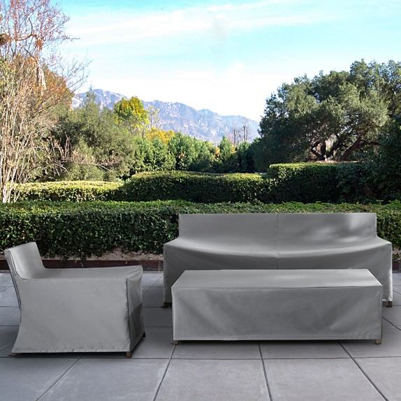 Garden Teak Outdoor Furniture Covers Williams Sonoma Garden Teak Cover Side Table Grey