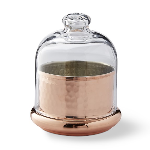 Hammered Copper Butter Keeper Williams Sonoma