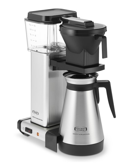 Technivorm Moccamaster Coffee Maker With Thermal Carafe Williams Technivorm Kbgt741 Moccamaster Coffee Maker With Thermal Carafe Brushed Silver