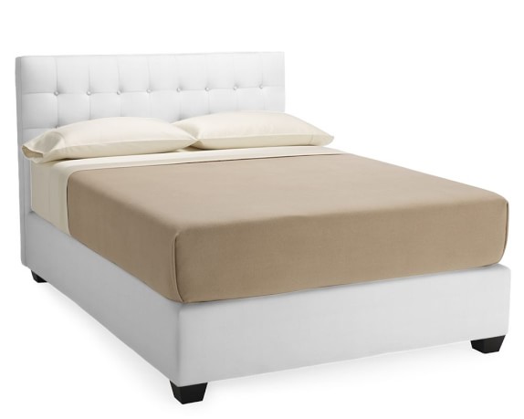 Fairfax Low Bed Headboard Williams Sonoma Fairfax Low Bed Queen Brushed Canvas White