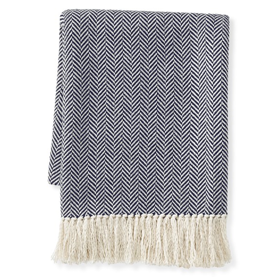 Mini Chevron Cotton Throw, 50
