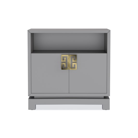 Hadley Open Nightstand Williams Sonoma Hadley Open Nightstand Grey Brass