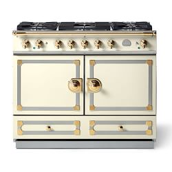 La Cornue Stoves Williams Sonoma Blanc With Stainless Steel And Polished Br