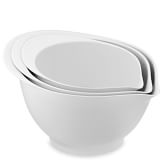 Microwave Safe Mixing Bowls Williams Sonoma Melamine Mixing Bowls Set Of 3 White
