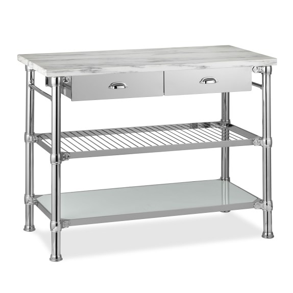 Modular Kitchen Island With Marble Top Williams Sonoma Modular Kitchen Island With Marble Top