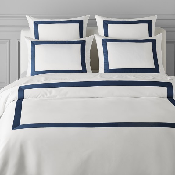 Luxury Duvet Covers Shams Williams Sonoma Navy