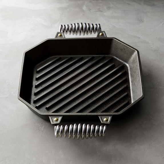 FINEX Cast-Iron Double-Handled Grill Pan, 12