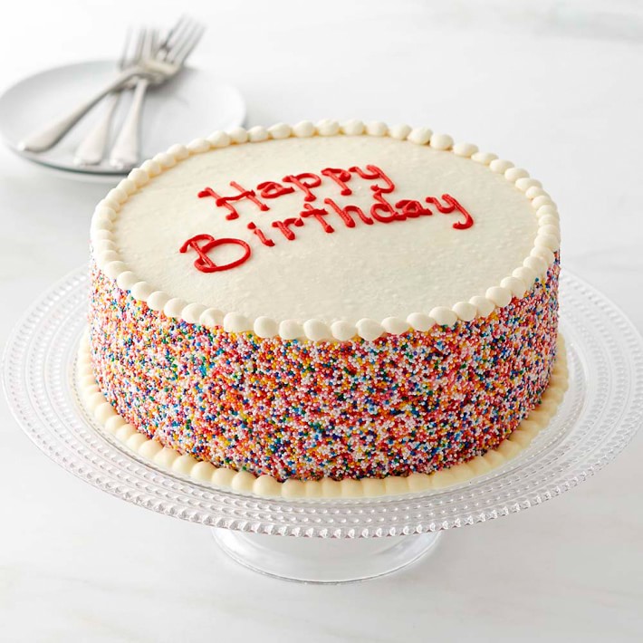 happy birthday layer cake