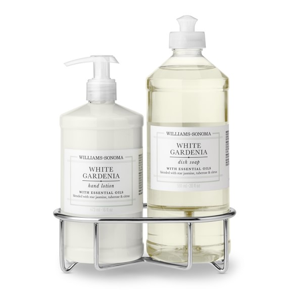 Williams Sonoma White Gardenia Lotion & Dish Soap, Classic 3-Piece Set