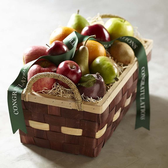 The Fruit Company Fruit Basket, Large, Congratulations Williams Sonoma