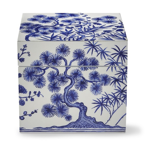 Chinoiserie Fl Printed Jewelry Box Williams Sonoma Chinoiserie Fl Printed Jewelry Box