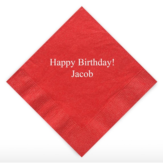 personalized party cocktail napkins