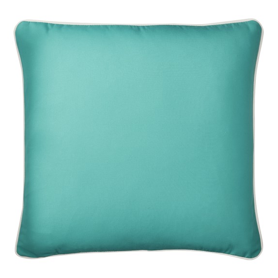 Sunbrella Outdoor Solid Pillow Cover with Piping, 20
