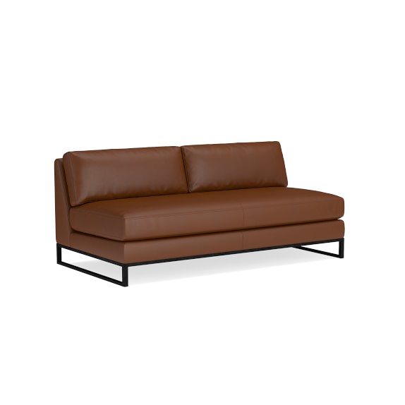 Paxton Leather Armless Sofa Williams Sonoma