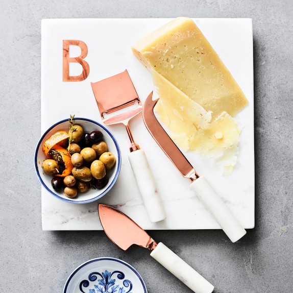 Marble Copper Monogram Boards Williams Sonoma Marble Copper Monogram Boards