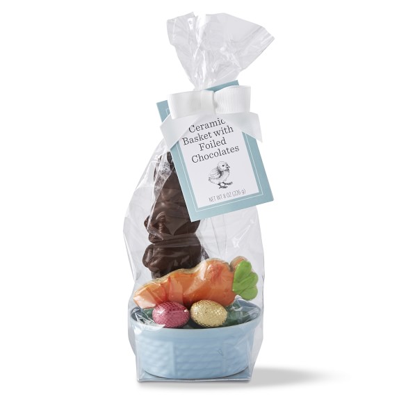 Ceramic Basket with Easter Candy