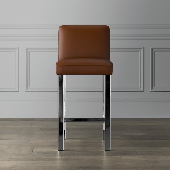 Mercer Leather Dining Bar Stool Williams Sonoma Mercer Leather Dining Bar Stool