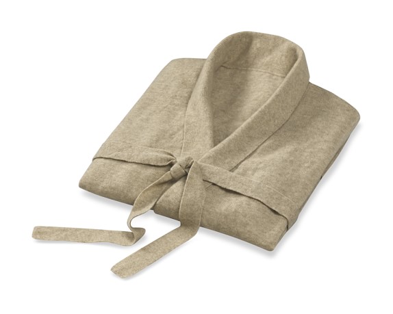 Cashmere Robe, Small, Oatmeal