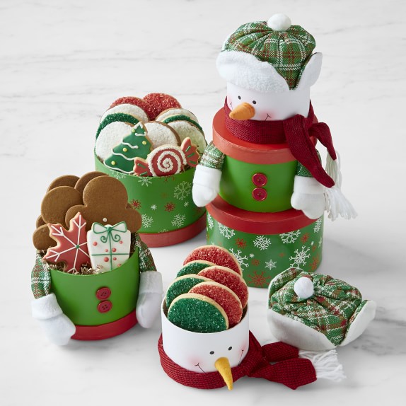 Snowman Cookie Tower