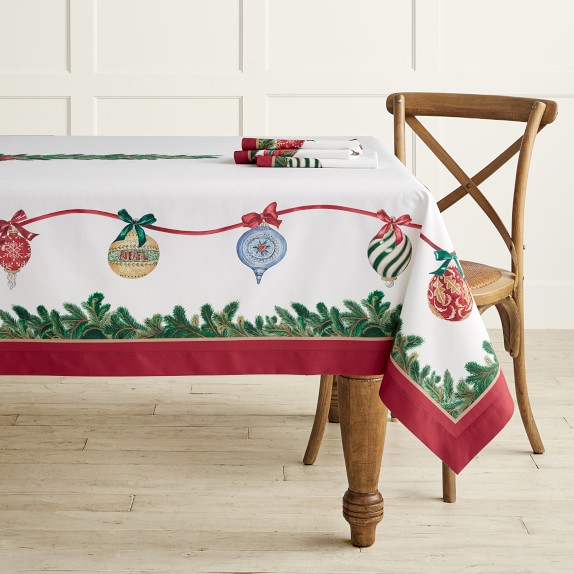 Twas the Night Ornaments Tablecloth 70