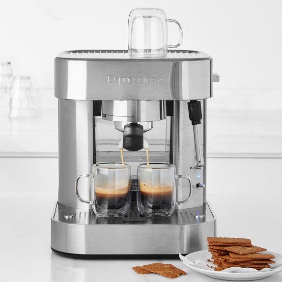 Espressione StainlessSteel Automatic Pump Espresso Maker Williams Sonoma