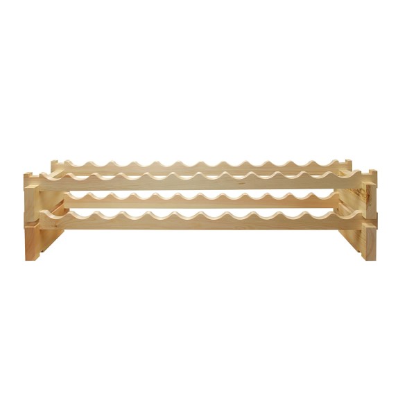 Maple Wine Rack, 12 X 2, 24 Bottle