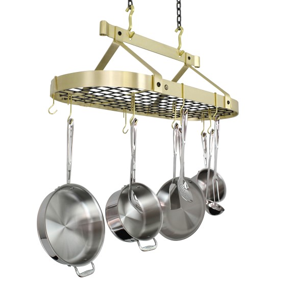 Enclume Traditional Oval Ceiling Pot Rack Williams Sonoma Scroll To Previous Item