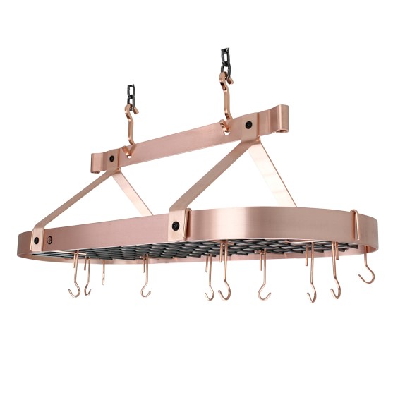 Enclume Traditional Oval Ceiling Pot Rack Williams Sonoma Scroll To Previous Item