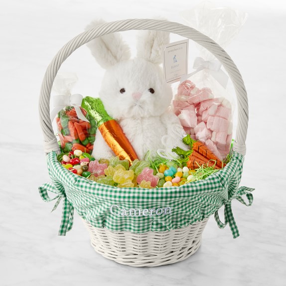 Williams Sonoma & Pottery Barn Kids Small Classic Easter Gift Basket, Green