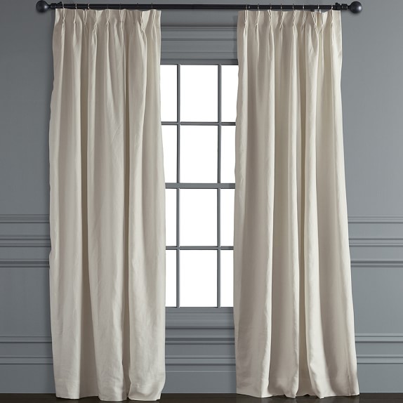 Curtains D Williams Sonoma Belgian Linen Pinch Pleat Drape