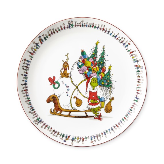 The Grinch Dessert Plates, Set of 4