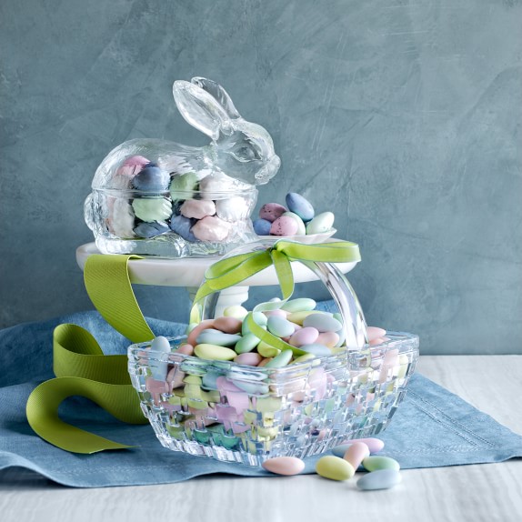 Easter Embossed Glass Basket Williams Sonoma