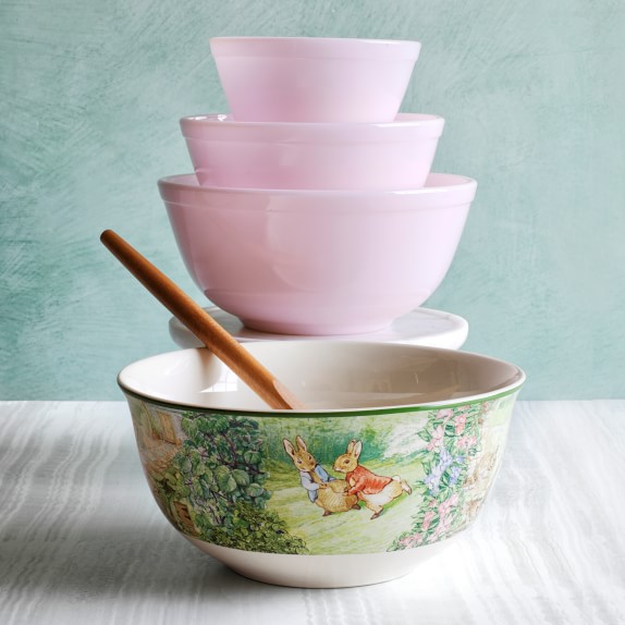 set of glass mixing bowls