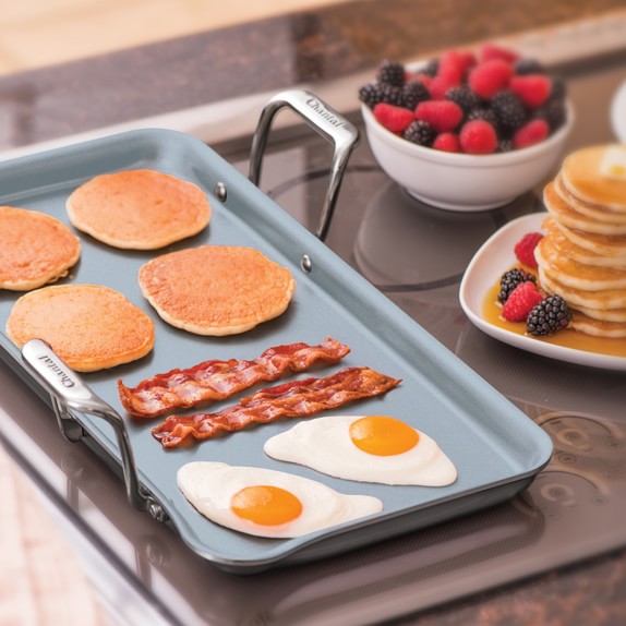 Chantal StainlessSteel Nonstick Double Burner Griddle Williams Sonoma
