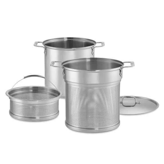 AllClad Perforated Multipot with Steamer Basket, 12Qt. Williams Sonoma
