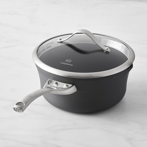 Calphalon Contemporary Nonstick Saucepan with Pour & Strain Spout, 3 1/2-Qt.