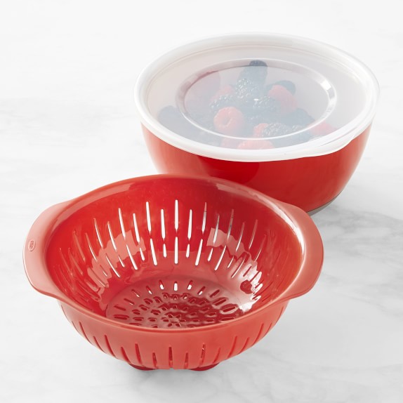 OXO Good Grips 3 Piece Berry Bowl & Colander Set Williams Sonoma