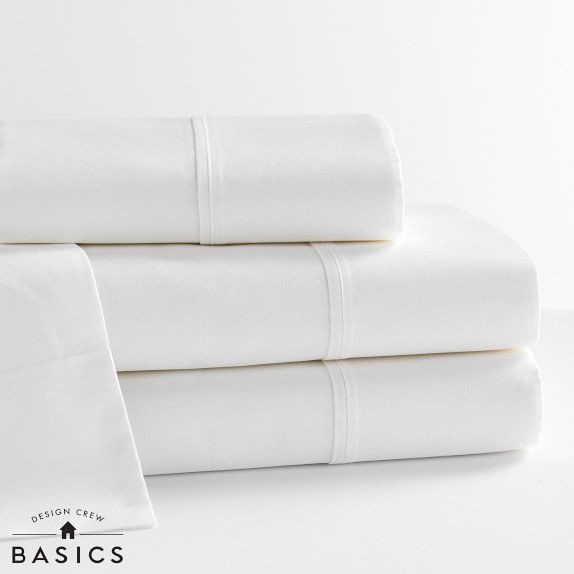 Design Crew Basics Deluxe Organic Cotton Sheet Set, Queen