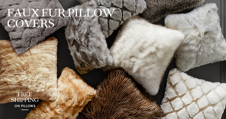 Faux Fur Pillow Covers