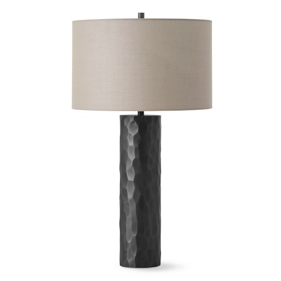 Faceted Bronze Table Lamp