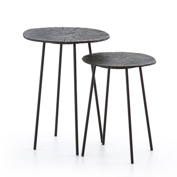 Textured Metal Nesting Tables