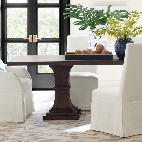 Double Pedestal Rectangular Dining Table | Williams Sonoma