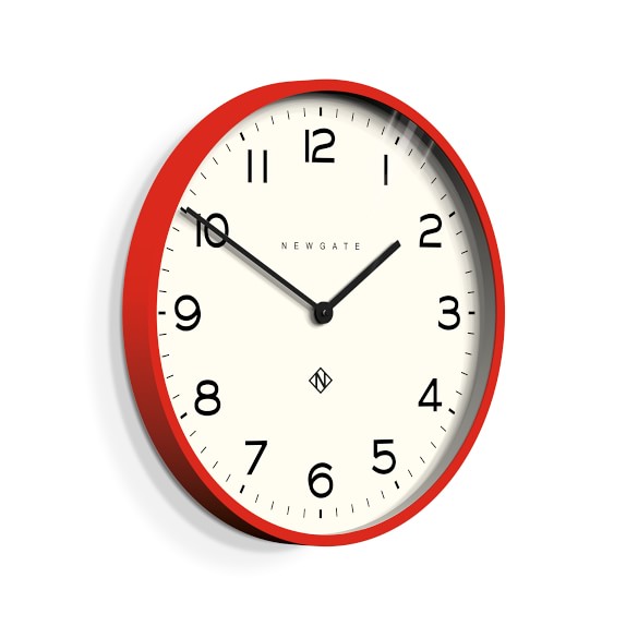 Red Number One Echo Wall Clock Williams Sonoma