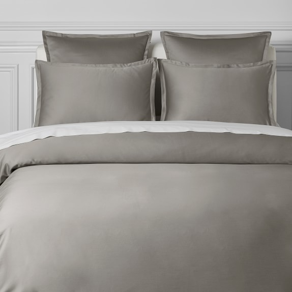 Chambers® Italian 300TC Sateen Duvet Cover & Shams Williams Sonoma