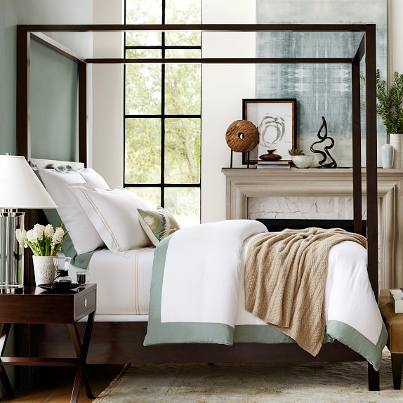 Luxury Duvet Covers Shams Williams Sonoma Chambers Italian Washed Linen Border Duvet Cover Shams