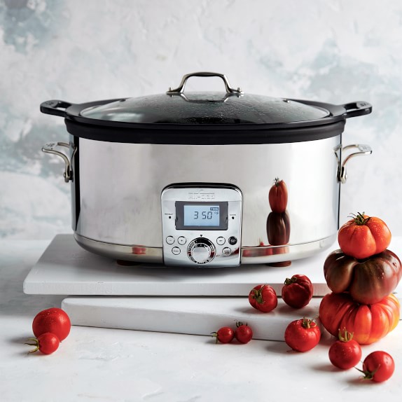 AllClad Gourmet Plus Slow Cooker with AllIn One Browning, 7Qt